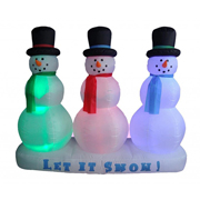 small Christmas Inflatable snowman lights